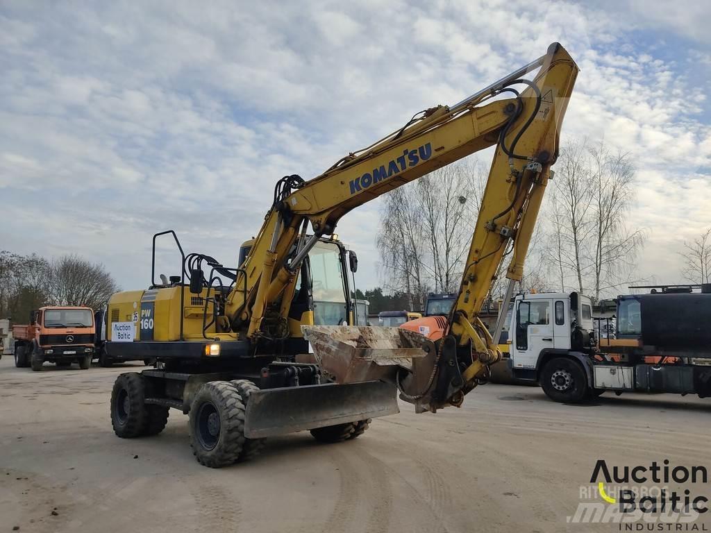 Komatsu PW160-7 Ekskavatori uz riteņiem