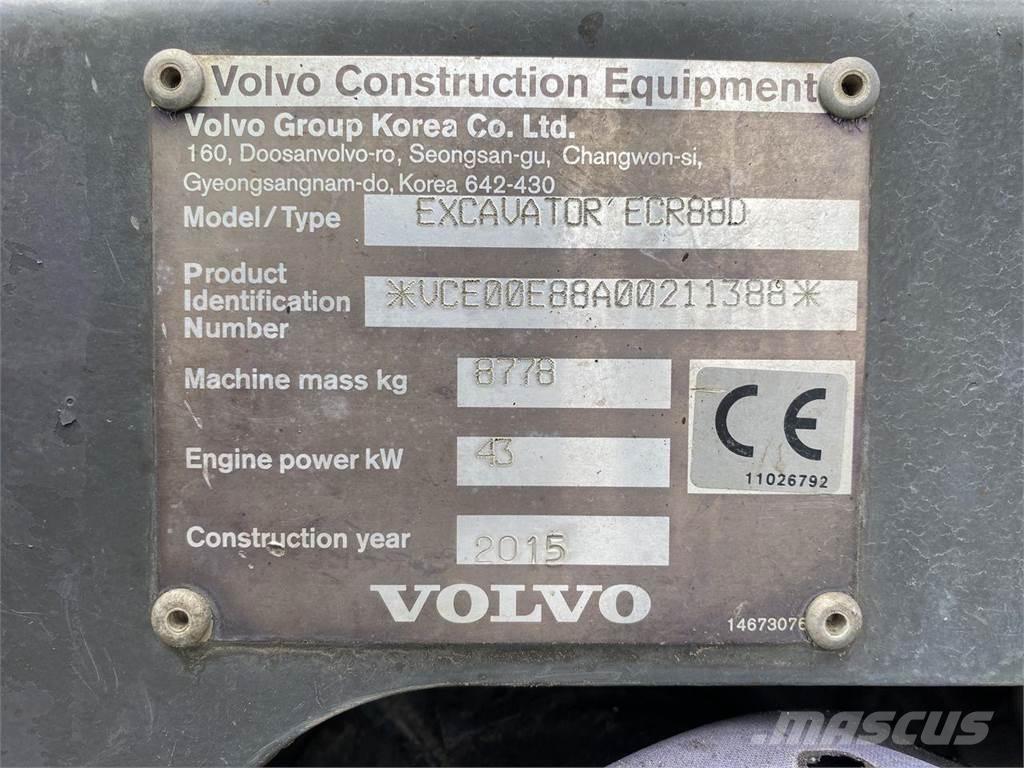 Volvo ECR88 Ekskavatori uz riteņiem