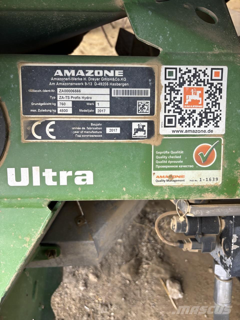 Amazone ZA TS 4200 Šķidrā mēslojuma smidzinātāji