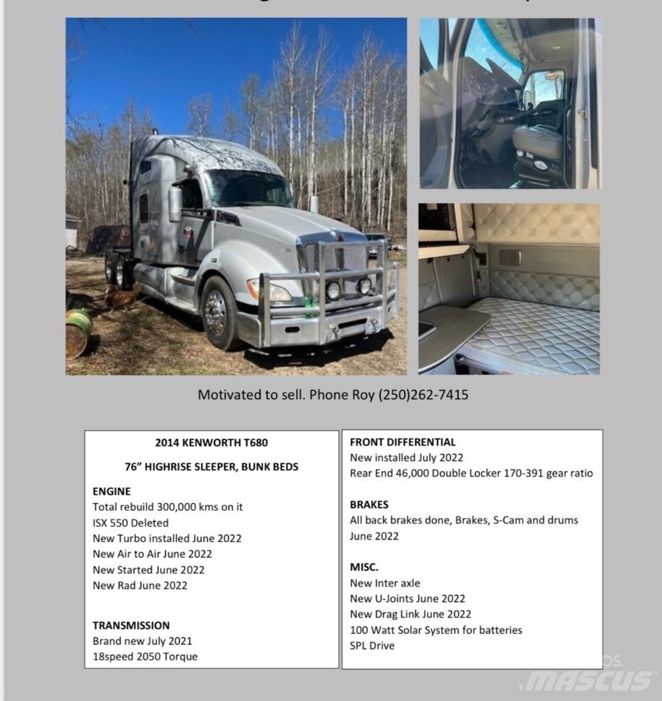Kenworth T680 Vilcēji