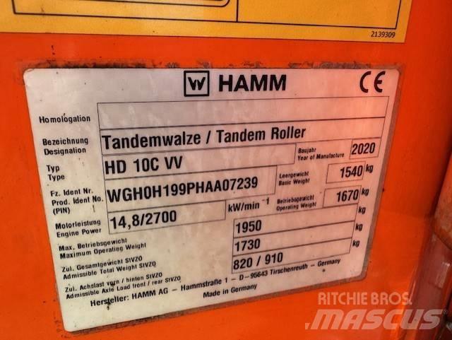 Hamm HD 10 C Divvalču grunts veltņi