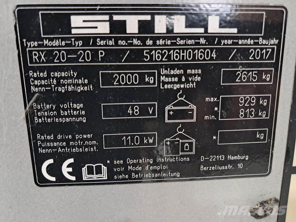 Still RX 20-20 P Elektriskie iekrāvēji