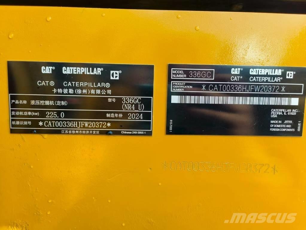 CAT 336GC Kāpurķēžu ekskavatori