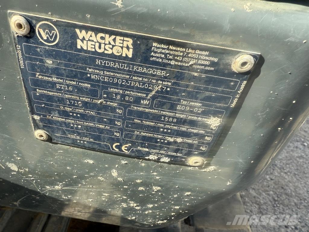 Wacker Neuson ET 16 Mini ekskavatori < 7 t