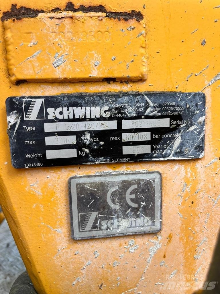 Schwing P1620-120/80 Kravas mašīna- betona sūknis