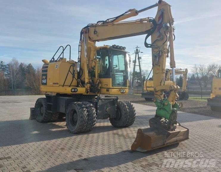 Komatsu PW 148-10 Ekskavatori uz riteņiem