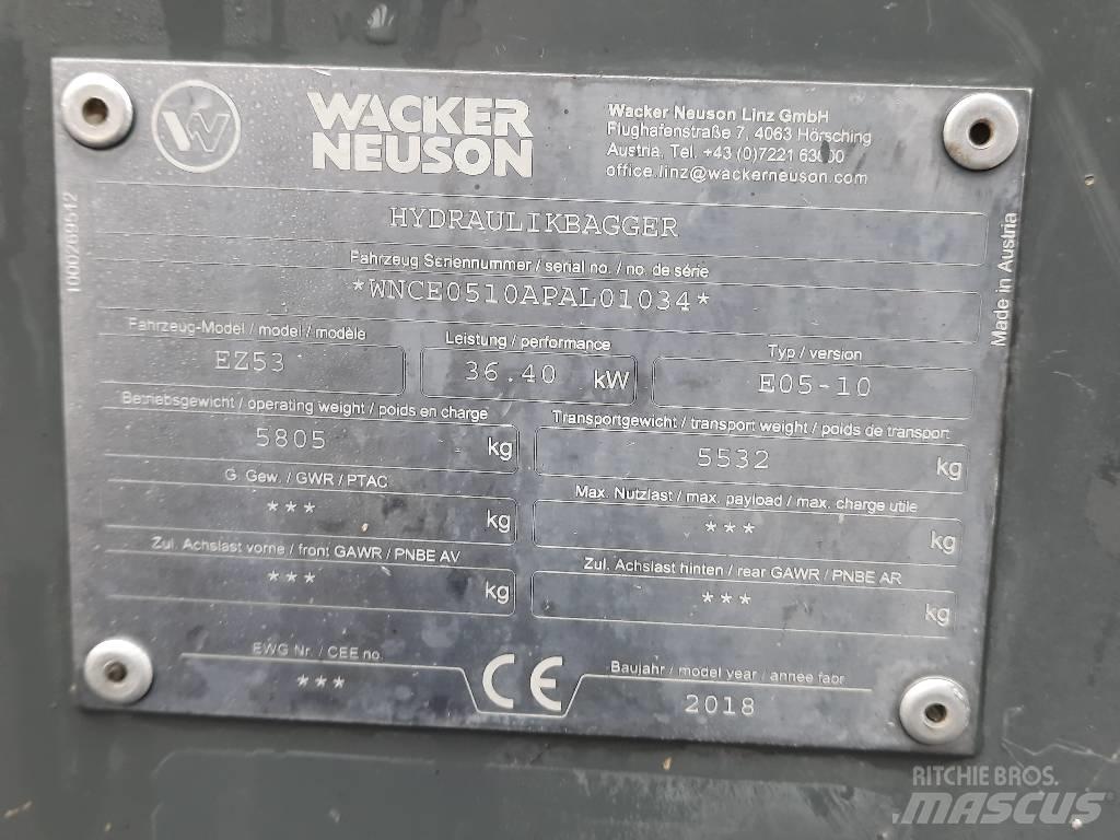 Wacker Neuson EZ 53 Mini ekskavatori < 7 t