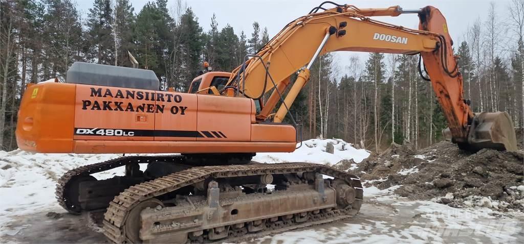 Doosan DX 480 LC Kāpurķēžu ekskavatori