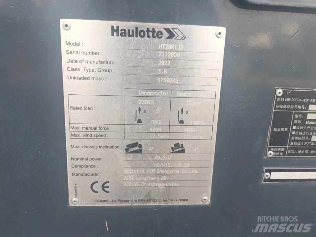 Haulotte HT28RTJO Teleskopiskie pacēlāji