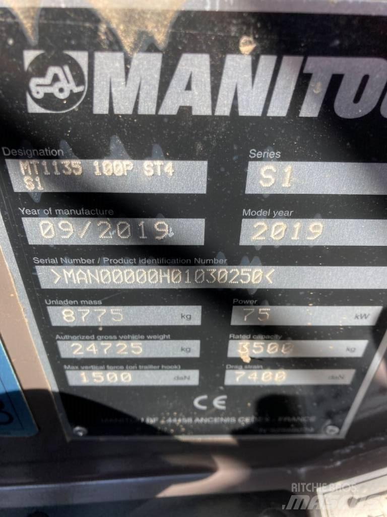 Manitou MT 1135 Teleskopiskie manipulatori