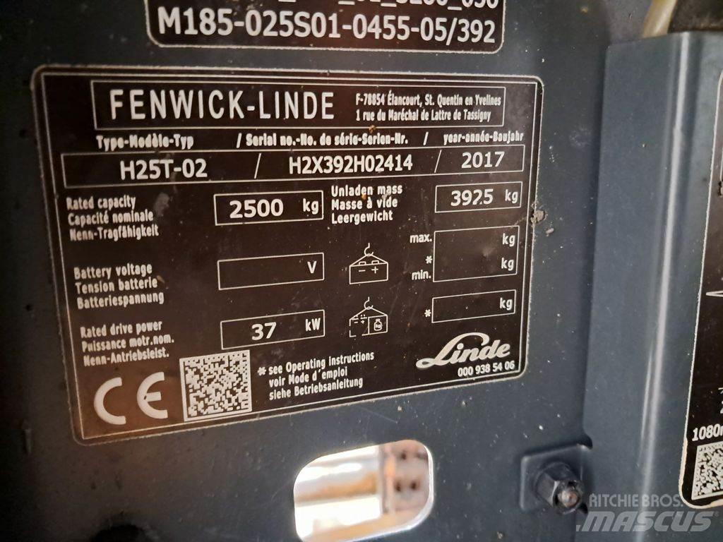 Linde H25T-02 LPG tehnika