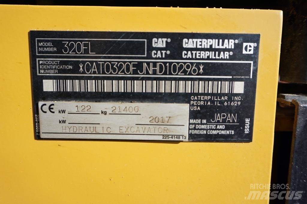 CAT 320 FL Kāpurķēžu ekskavatori
