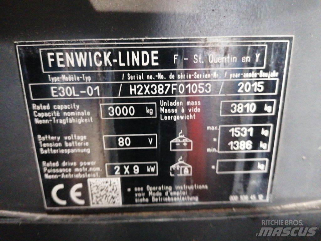 Linde E30L-01 Elektriskie iekrāvēji