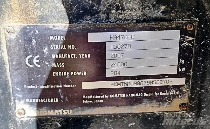Komatsu WA 470-6 Iekrāvēji uz riteņiem