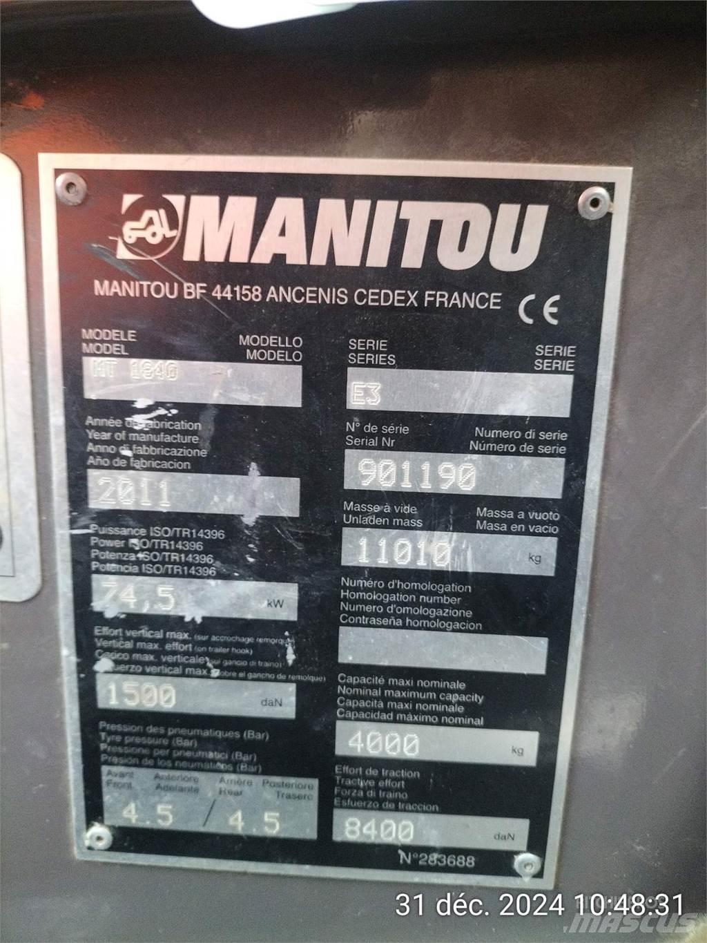 Manitou 1840MT Teleskopiskie manipulatori