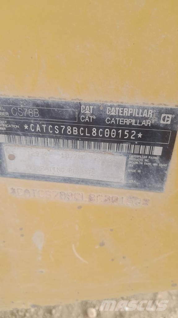 CAT CS 78 B Vienvalča grunts veltņi