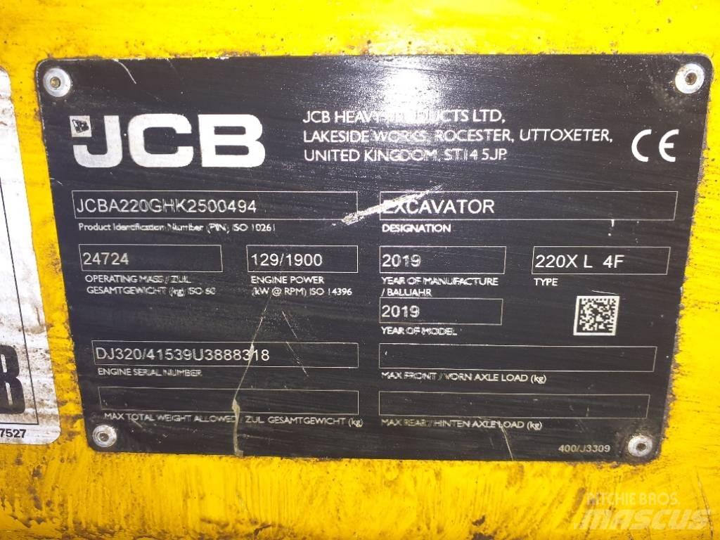 JCB 220X LC Kāpurķēžu ekskavatori