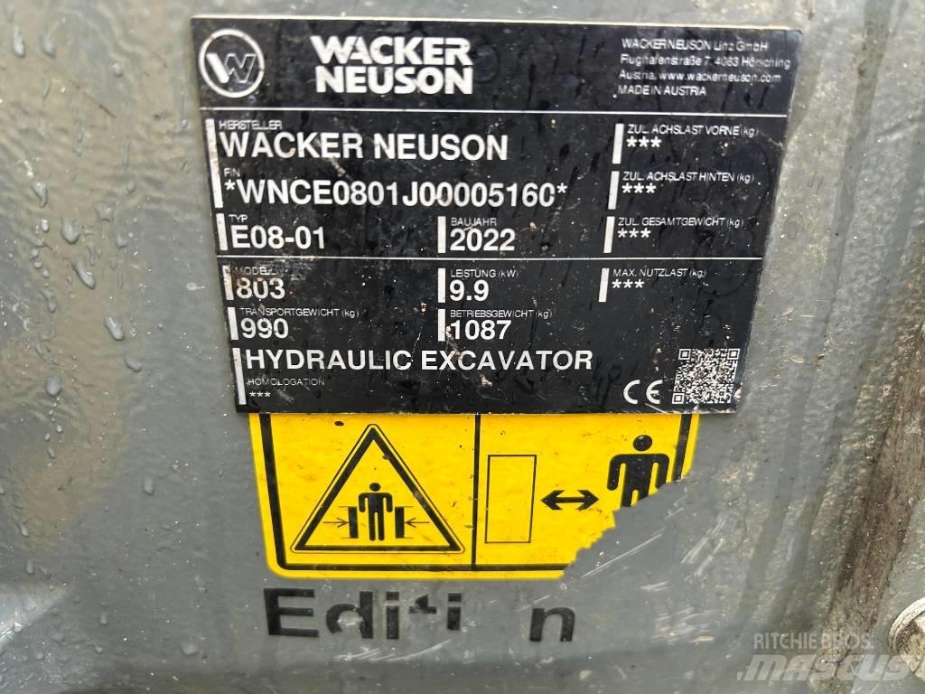 Wacker Neuson 803 Kāpurķēžu ekskavatori