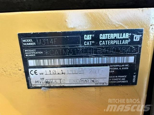 CAT M 314 F Ekskavatori uz riteņiem