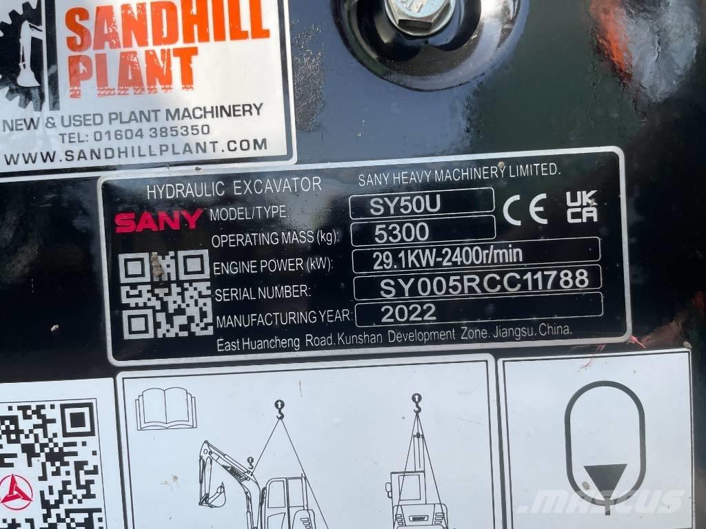 Sany SY 50 U Mini ekskavatori < 7 t