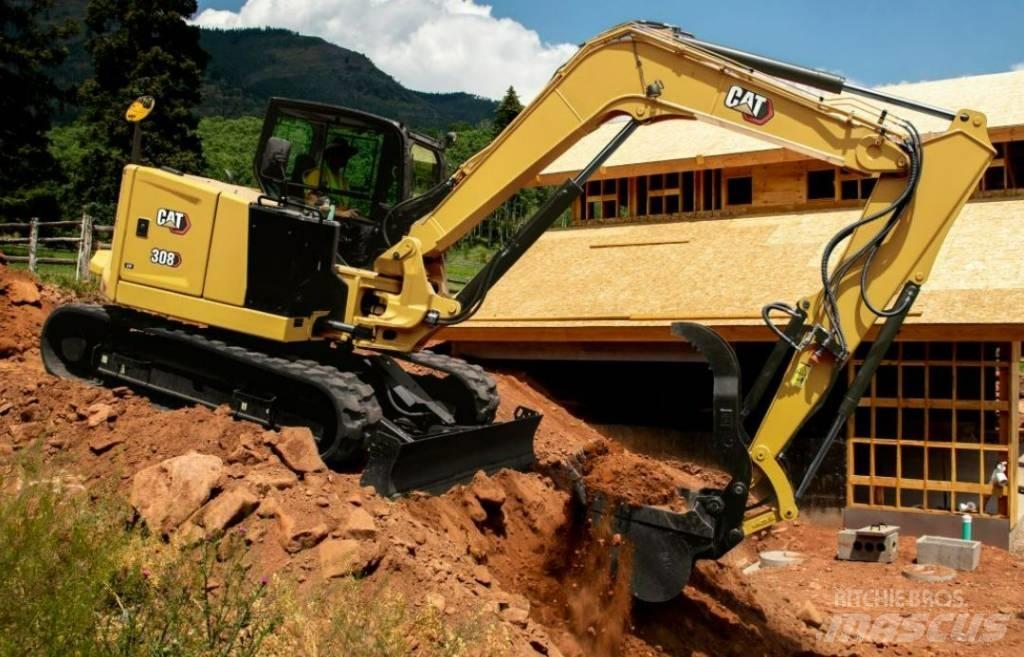 CAT 308 E CR UTHYRES Vidēja lieluma ekskavatori 7 t - 12 t