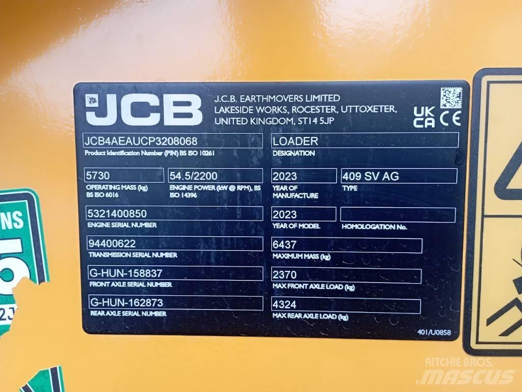 JCB 409 Iekrāvēji uz riteņiem