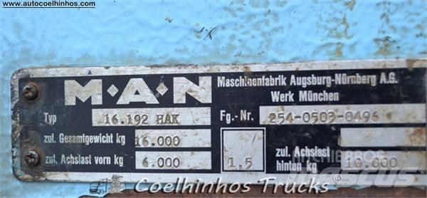 MAN 16.192 HAK Platformas/izkraušana no sāniem