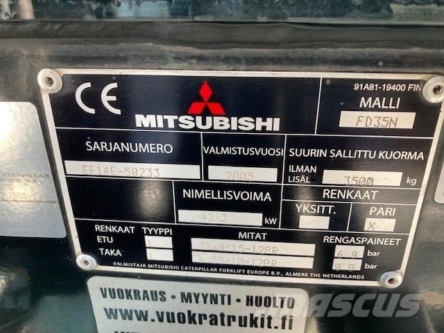 Mitsubishi FD35N Tehnika ar dīzeļa dzinēju