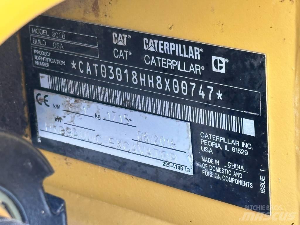 CAT 301.8 Mini ekskavatori < 7 t