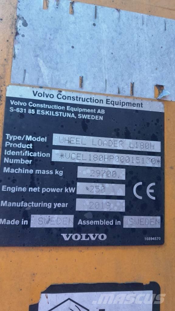 Volvo L 180 H Iekrāvēji uz riteņiem