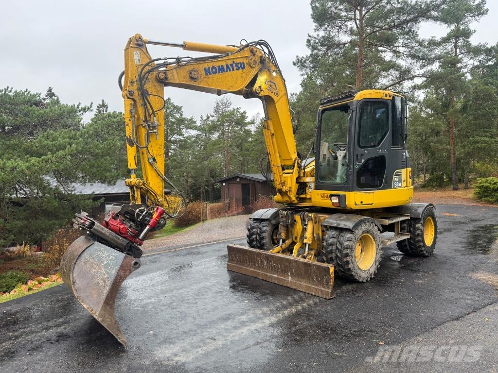 Komatsu PW 98 MR-6 Ekskavatori uz riteņiem