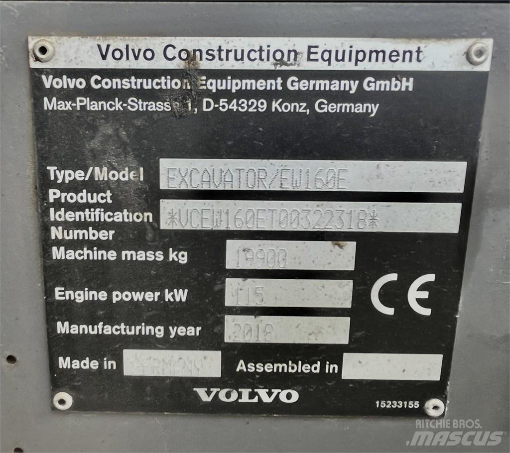Volvo EW 160 E Ekskavatori uz riteņiem