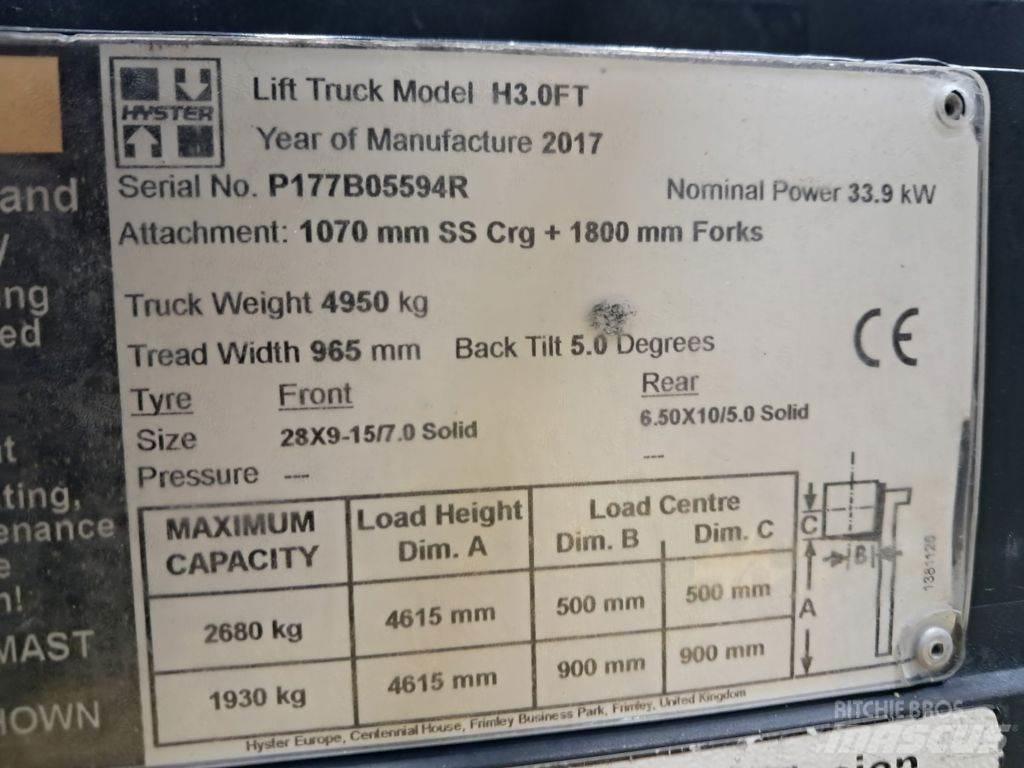 Hyster H3.0FT Elektriskie iekrāvēji