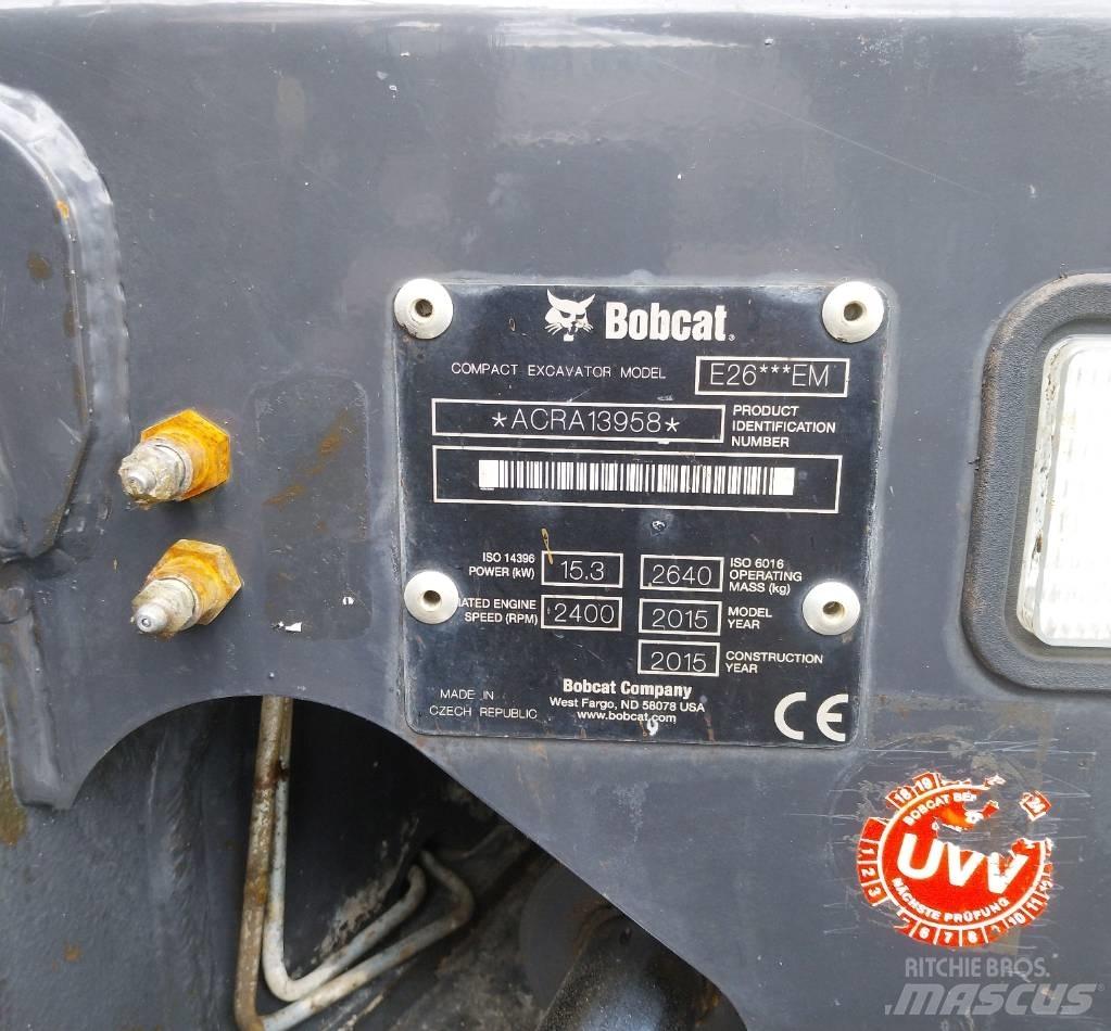 Bobcat E 26 Mini ekskavatori < 7 t