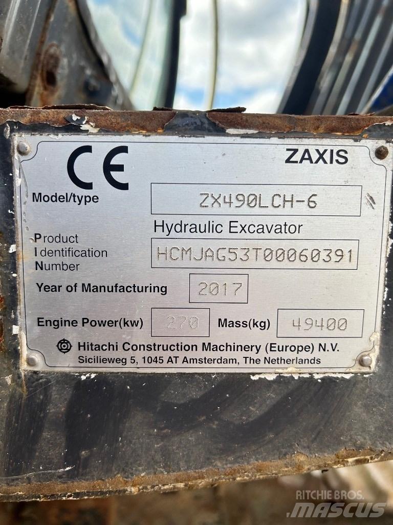 Hitachi 490 LCH-6 Kāpurķēžu ekskavatori