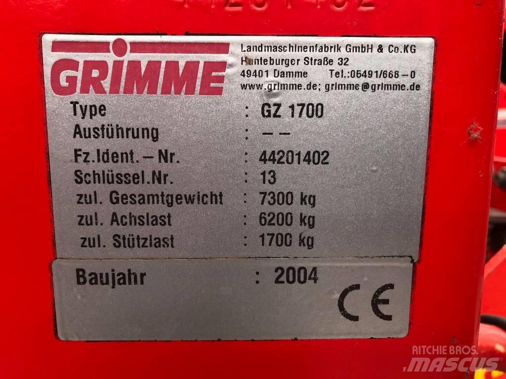 Grimme GZ 1700 Kartupeļu novākšanas kombaini