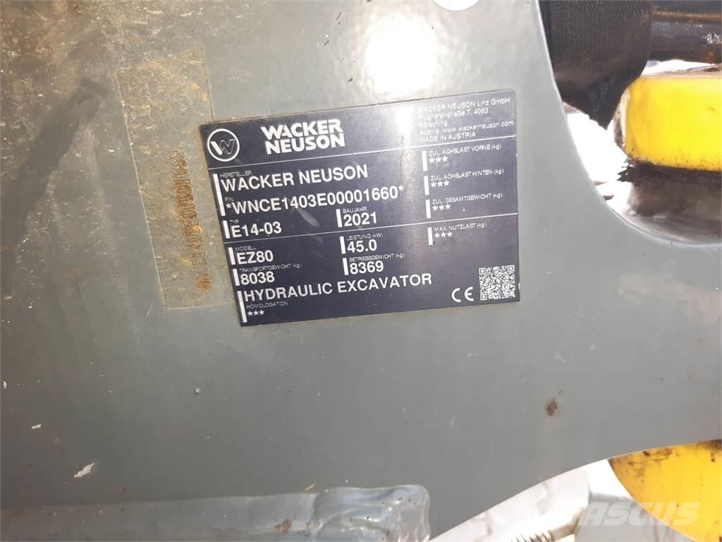 Wacker Neuson EZ80 Kāpurķēžu ekskavatori