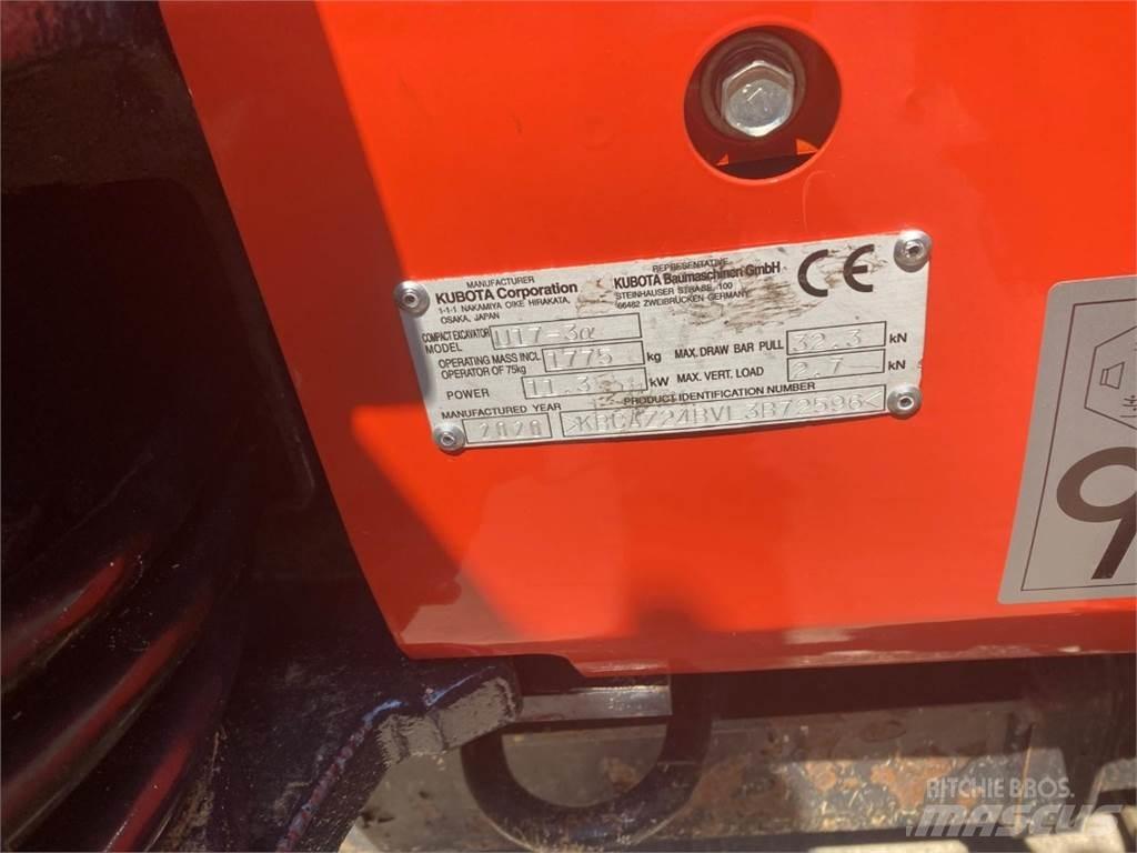 Kubota U17-3 Mini ekskavatori < 7 t