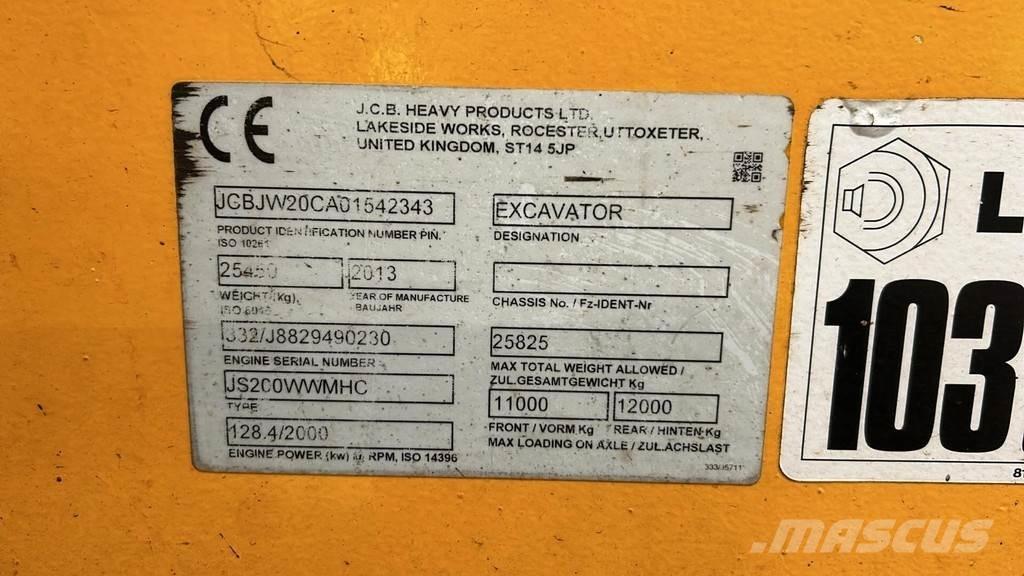 JCB JS200W Industriālie iekrāvēji