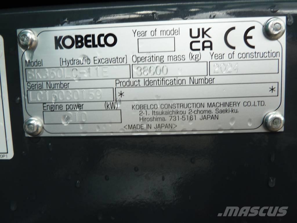 Kobelco SK350LC-11E Kāpurķēžu ekskavatori