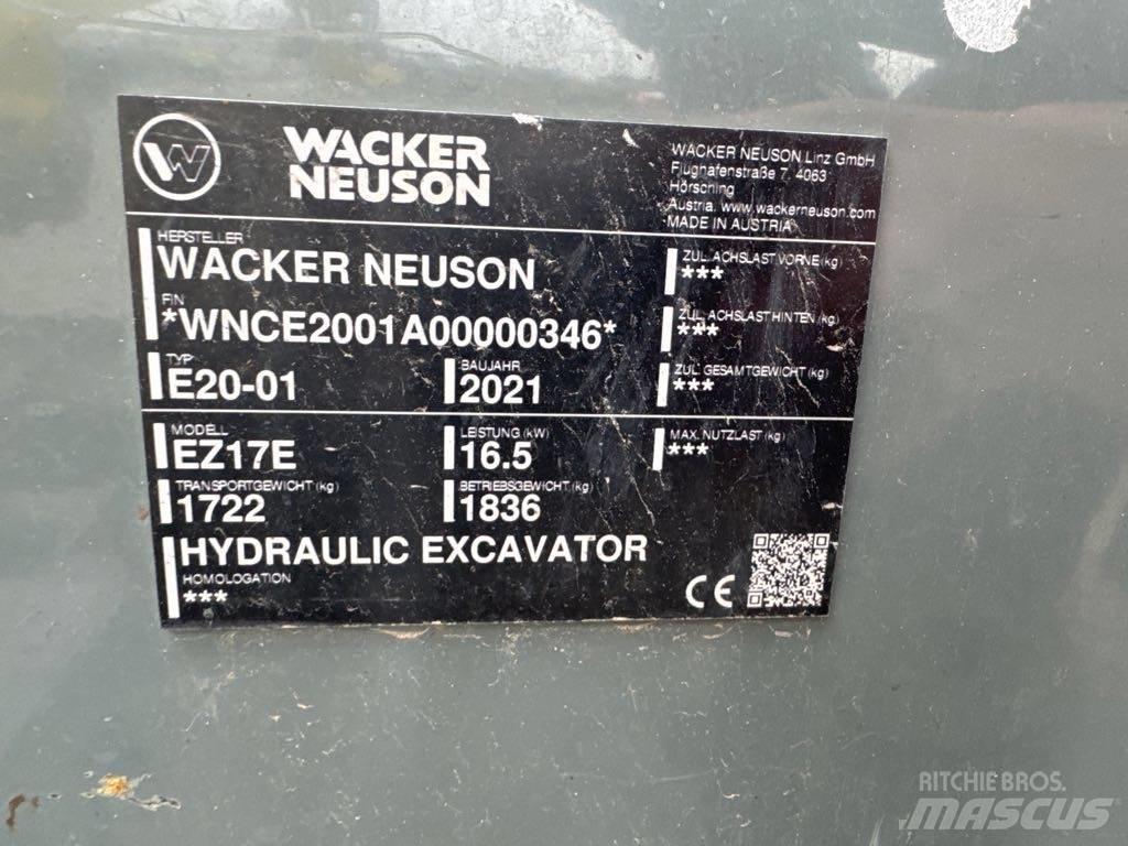 Wacker Neuson EZ17e Kāpurķēžu ekskavatori
