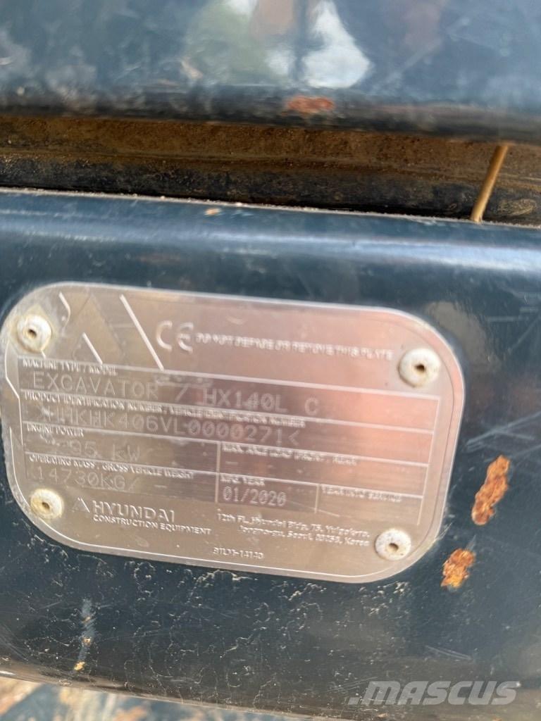 Hyundai HX 140 LC Kāpurķēžu ekskavatori