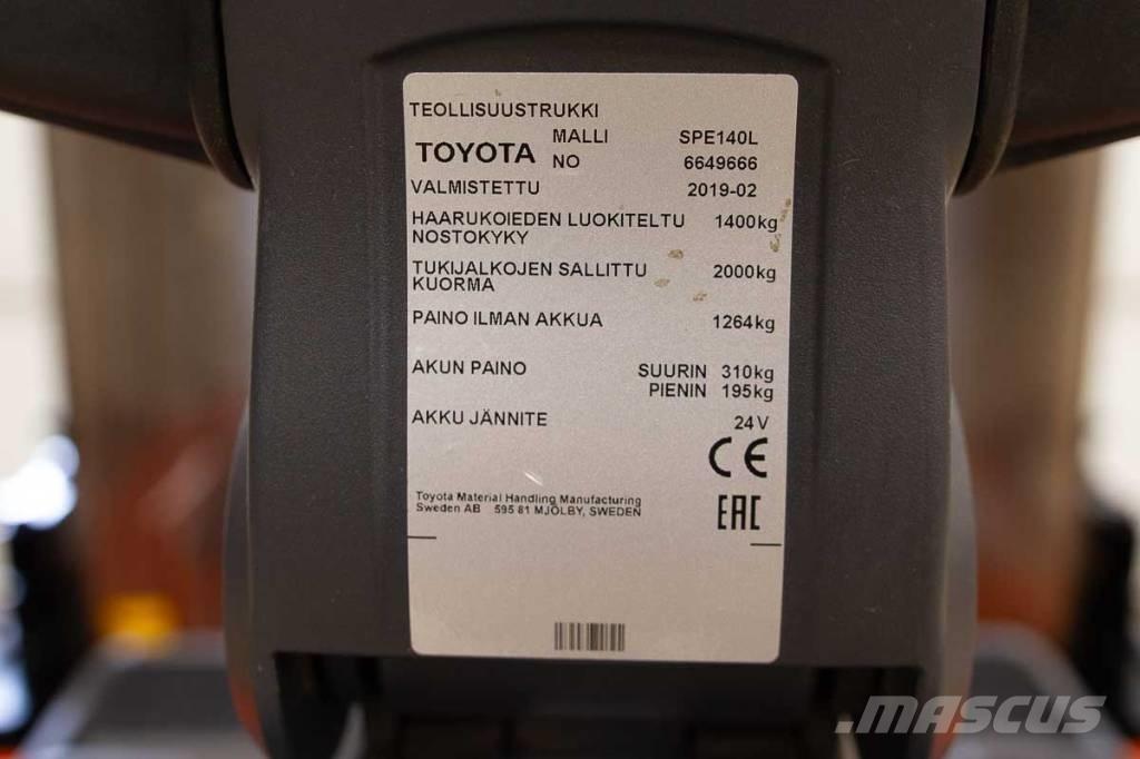Toyota SPE 140 L Pašgājēji krautnētāji