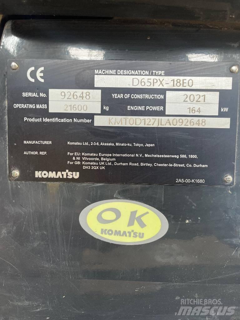 Komatsu D65PX-18E0 Kāpurķēžu buldozeri