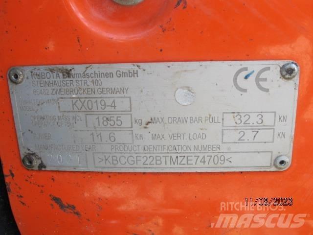 Kubota KX 019-4 Mini ekskavatori < 7 t