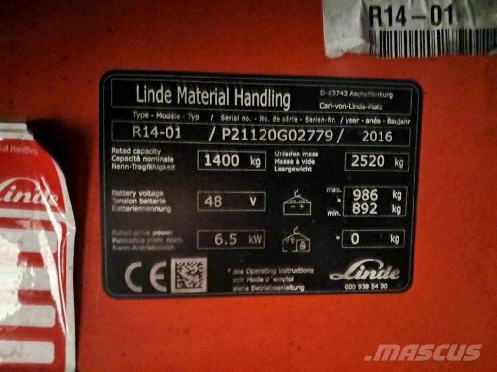 Linde R14-01 Lielaugstuma pārvadātājs