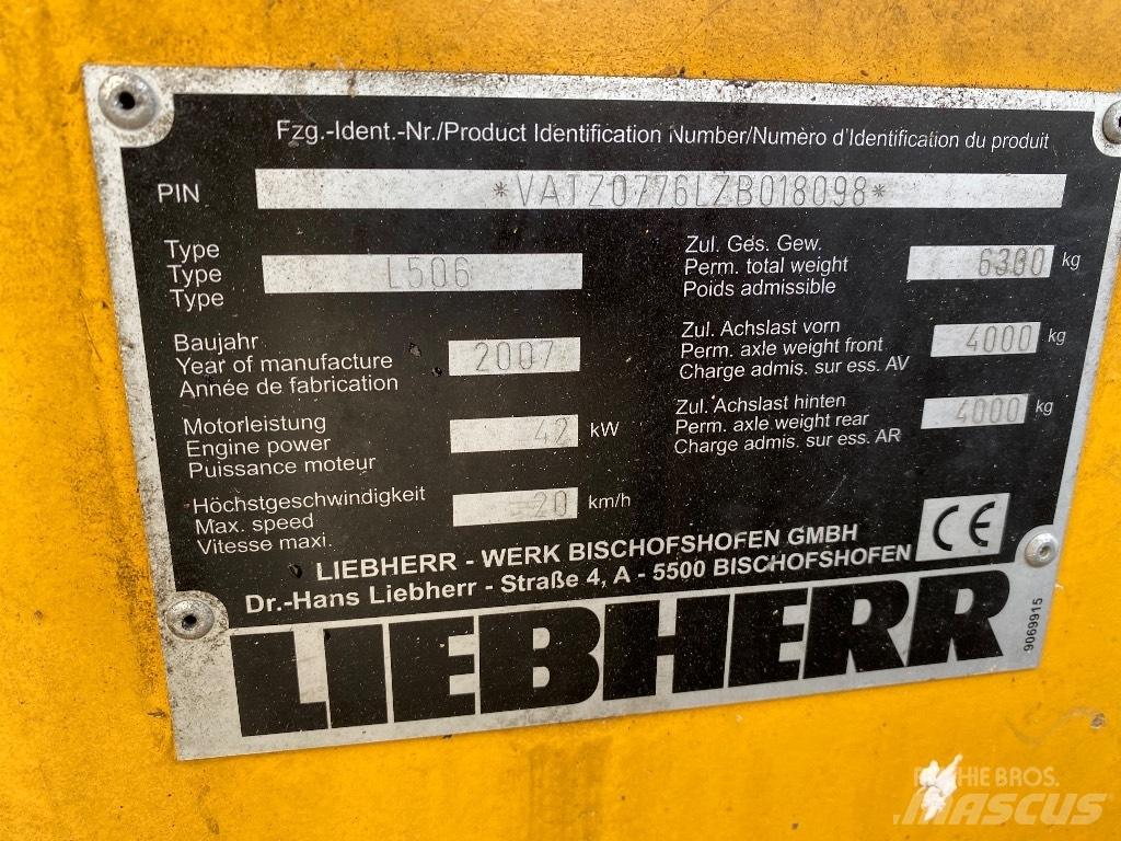 Liebherr 506 Stereo Iekrāvēji uz riteņiem