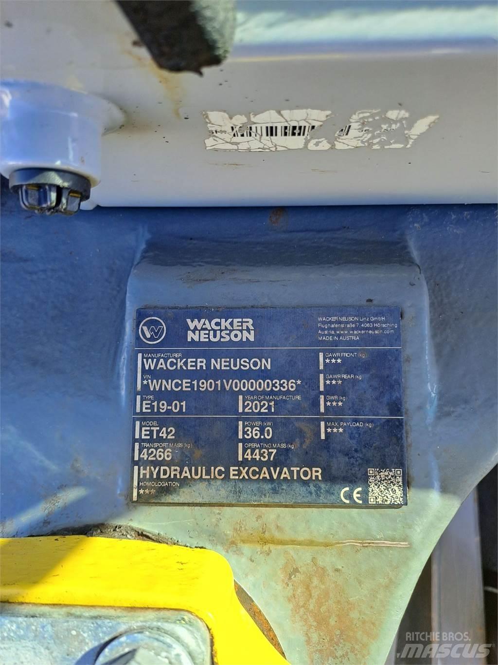 Wacker Neuson ET42 Kāpurķēžu ekskavatori