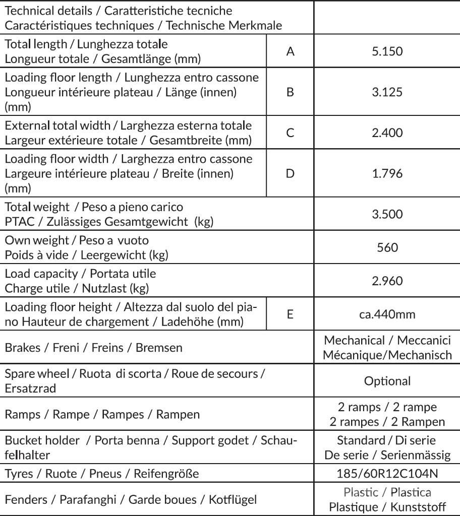 CLM ALUMINIUM FLY 35 Mazgabarīta treileri