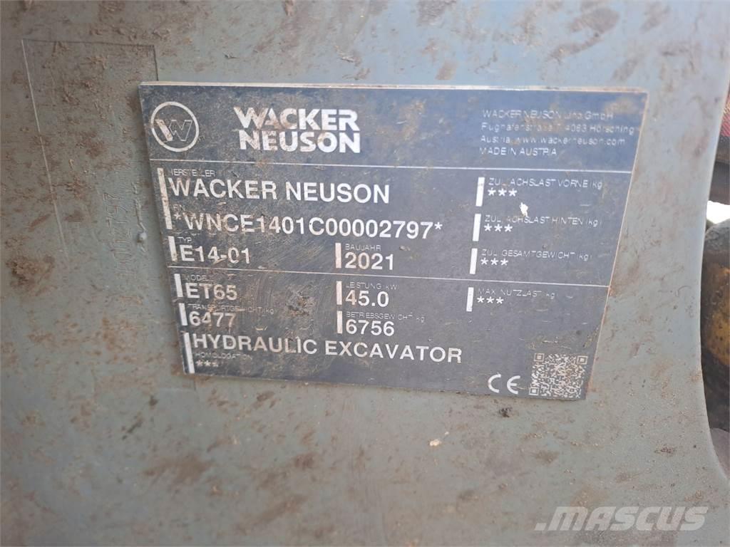 Wacker Neuson ET65 Kāpurķēžu ekskavatori